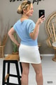 Yarasa Kol Crop Top Bluz