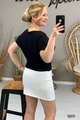 Yarasa Kol Crop Top Bluz