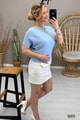 Yarasa Kol Crop Top Bluz
