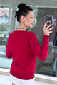 Yıldız Baskılı Merserize Triko Bluz