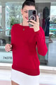 Yıldız Baskılı Merserize Triko Bluz