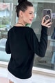 Yıldız Baskılı Merserize Triko Bluz