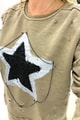 Yıldız Baskılı Sweat Shirt