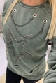 Yıldız Baskılı Sweat Shirt