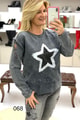 Yıldız Baskılı Sweat Shirt