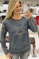 Yıldız Taş İşlemeli Sweat Shirt