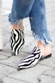 Zebra Desenli Terlik