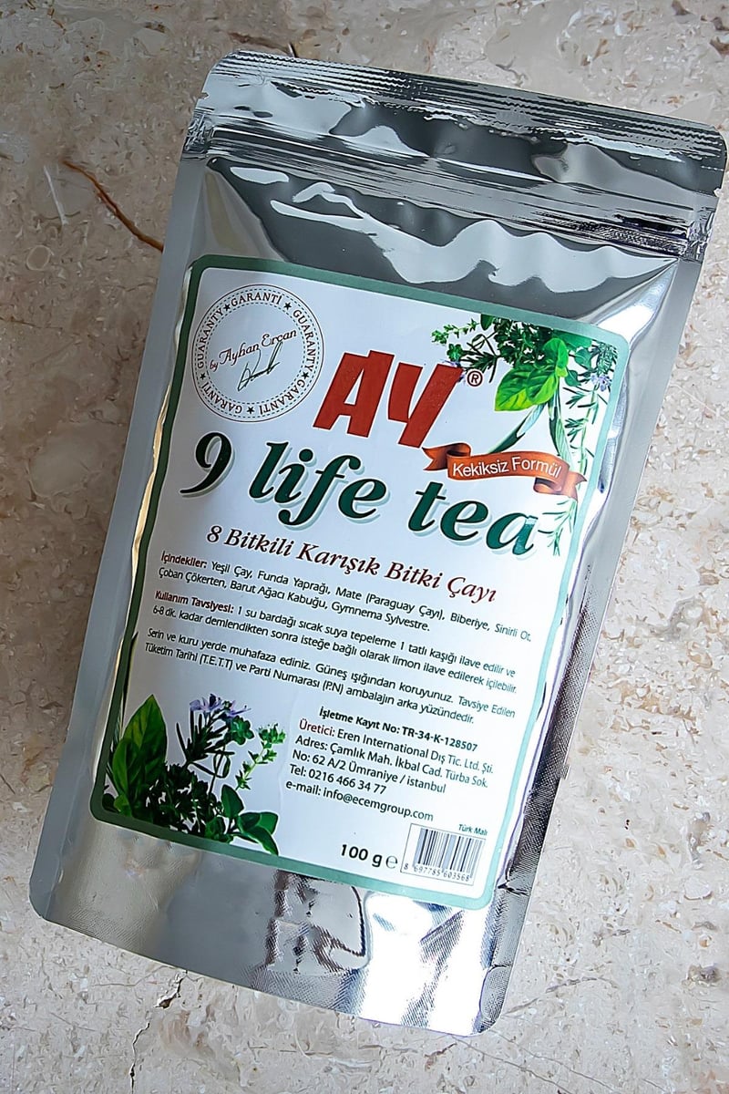 9 Life Tea 8 Bitkili Karışık Bitki Çayı (Kekiksiz) 100 G