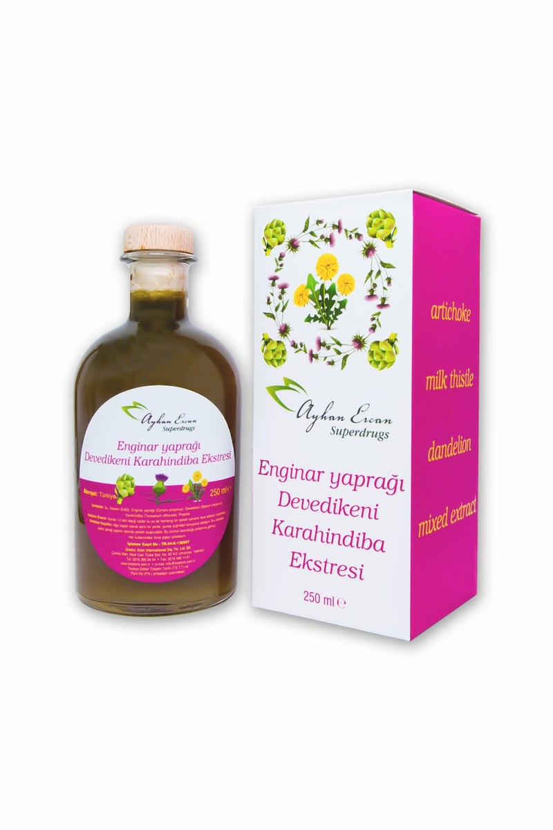 AYHAN ERCAN Enginar Devedikeni Karahindiba Ekstresi 250ml