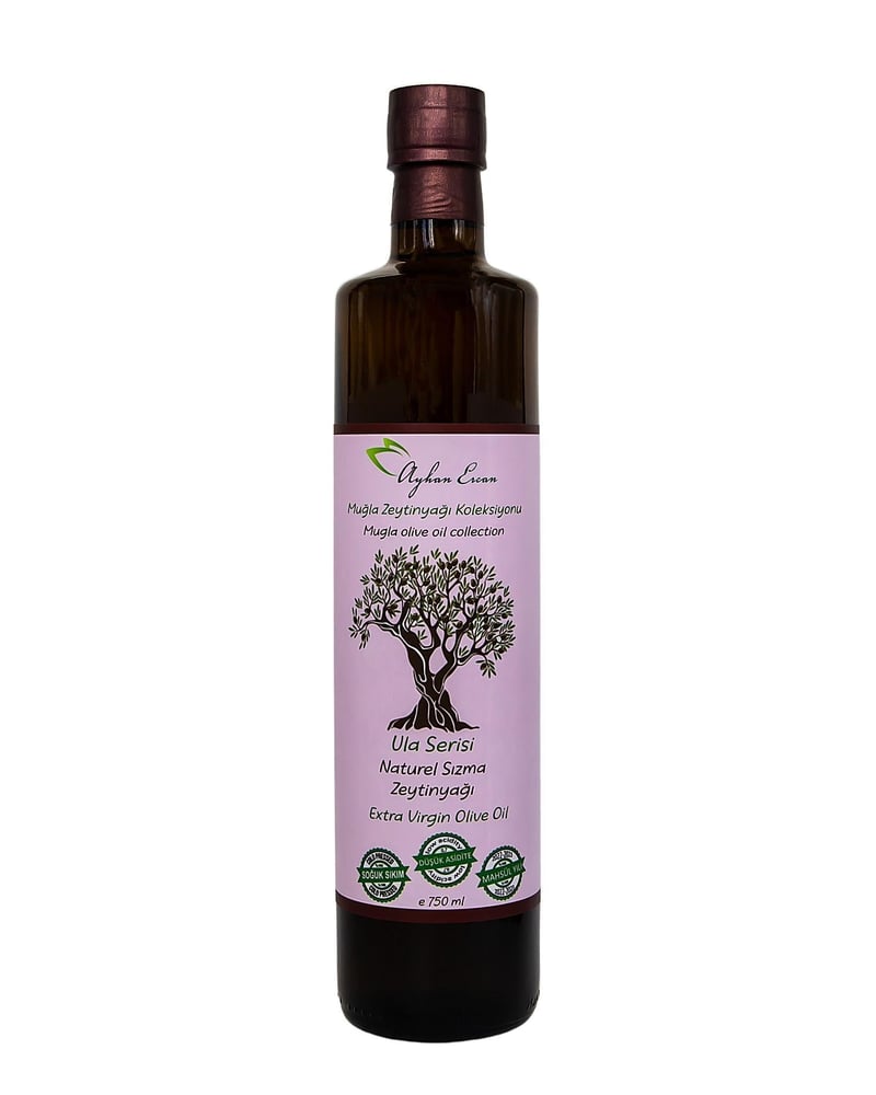 Ayhan Ercan Muğla Ula Serisi Soğuk Sıkım Zeytinyağı 250 ml