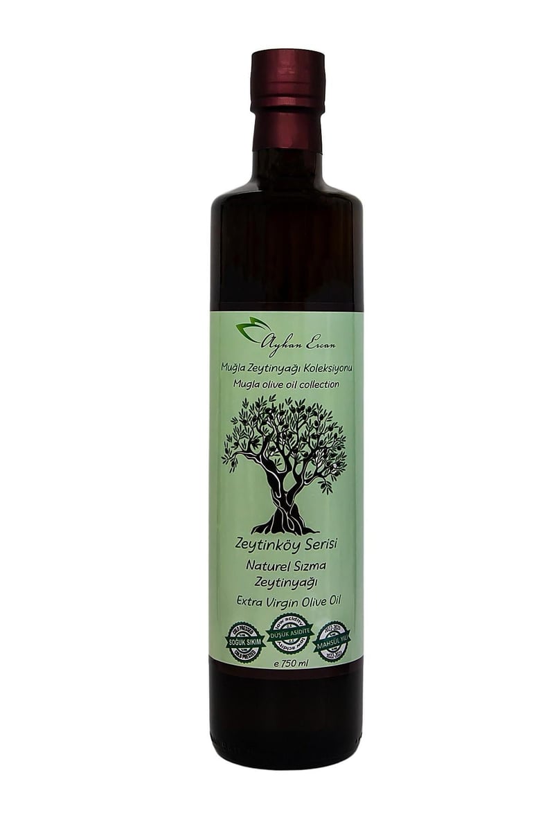 Ayhan Ercan Muğla Zeytinköy Serisi Soğuk Sıkım Zeytinyağı 750 ml