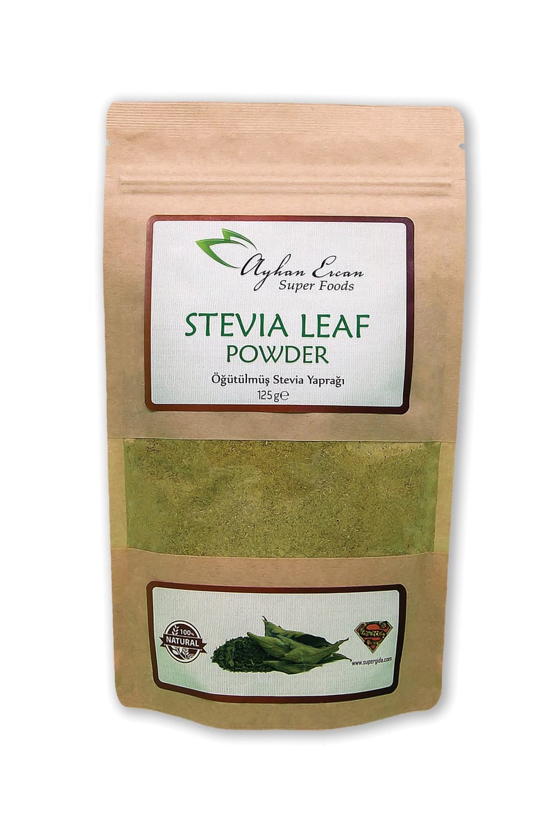 AYHAN ERCAN Süper Gıda Stevia Yaprağı Öğütülmüş 125 g
