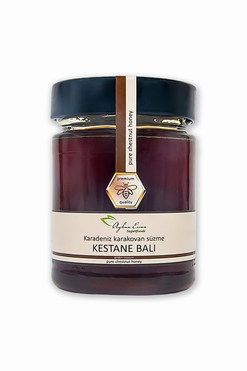 AYHAN ERCAN Superfoods Karadeniz Karakovan Süzme Kestane Balı 350g