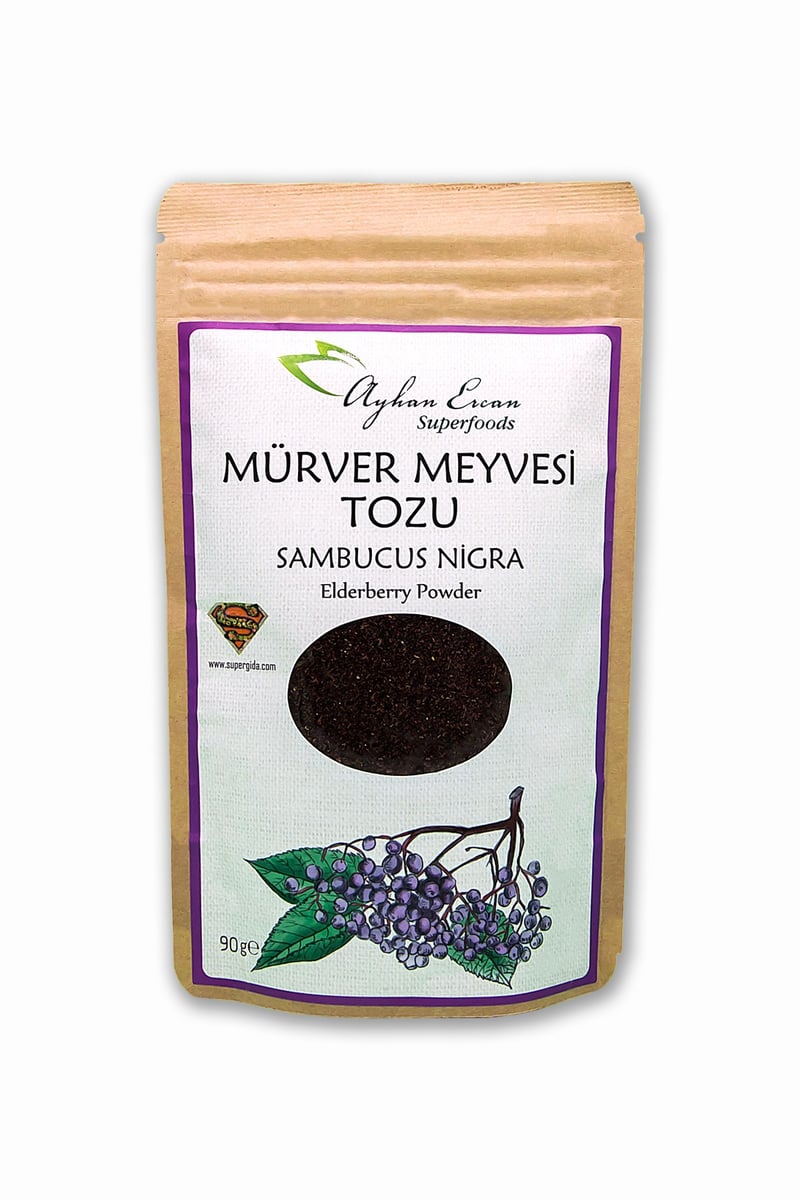 AYHAN ERCAN Superfoods Mürver Meyvesi Tozu (Sambucus nigra) 90g