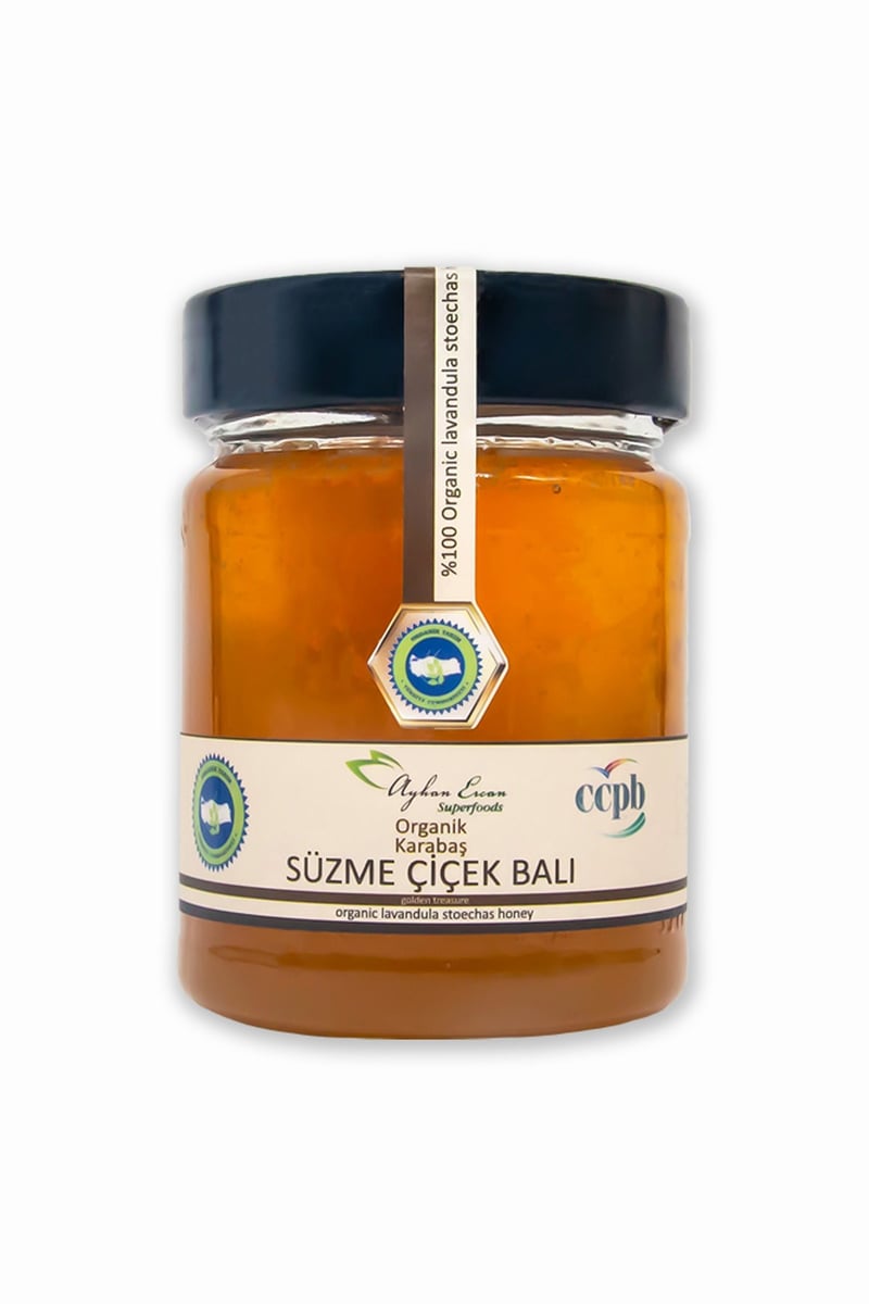 AYHAN ERCAN Superfoods Organik Karabaş Süzme Çiçek Balı 350g