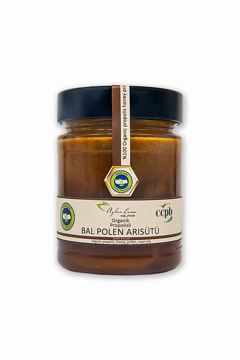 AYHAN ERCAN Superfoods Organik Propolisli Bal Polen Arısütü Macun 340g