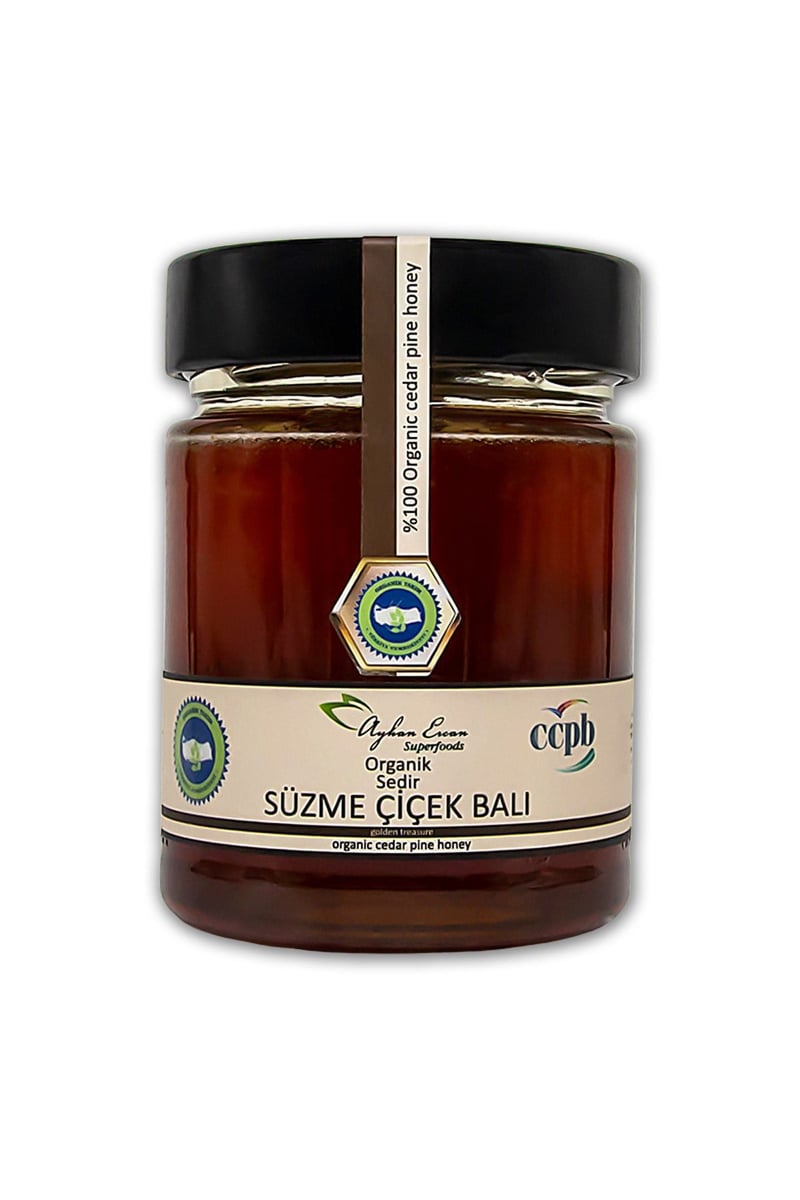 AYHAN ERCAN Superfoods Organik Sedir Süzme Çiçek Balı 350g