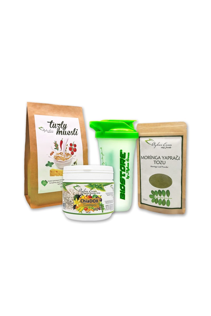 BAHARA HOŞGELDİN SEPETİ Chiadox Vanilya-Moringa Çayı-Tuzly Müsli (Shaker Hediyeli)