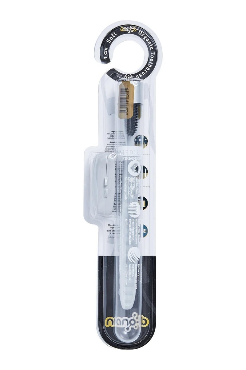 Bambu Kömürü Organik Diş Fırçası 4 Cm