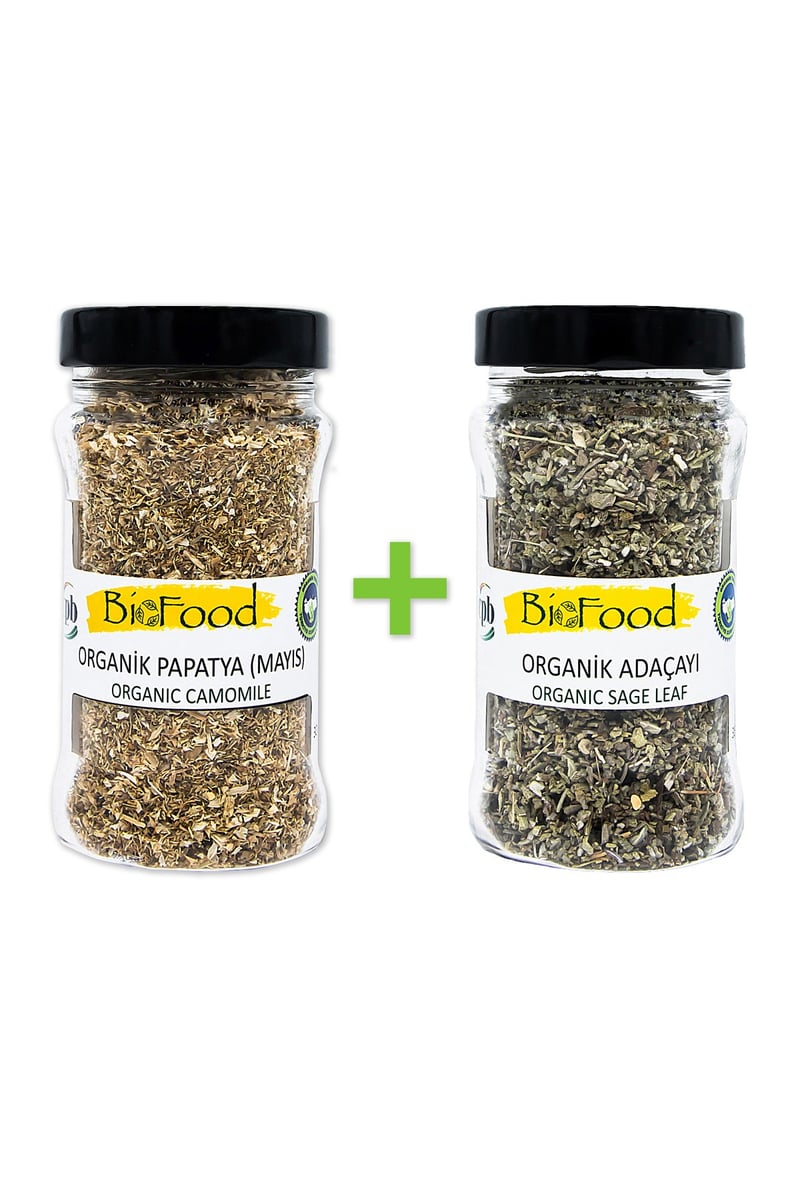 Bifood Organik Mayıs Papatyası 30g + Biofood Organik Adaçayı 35g