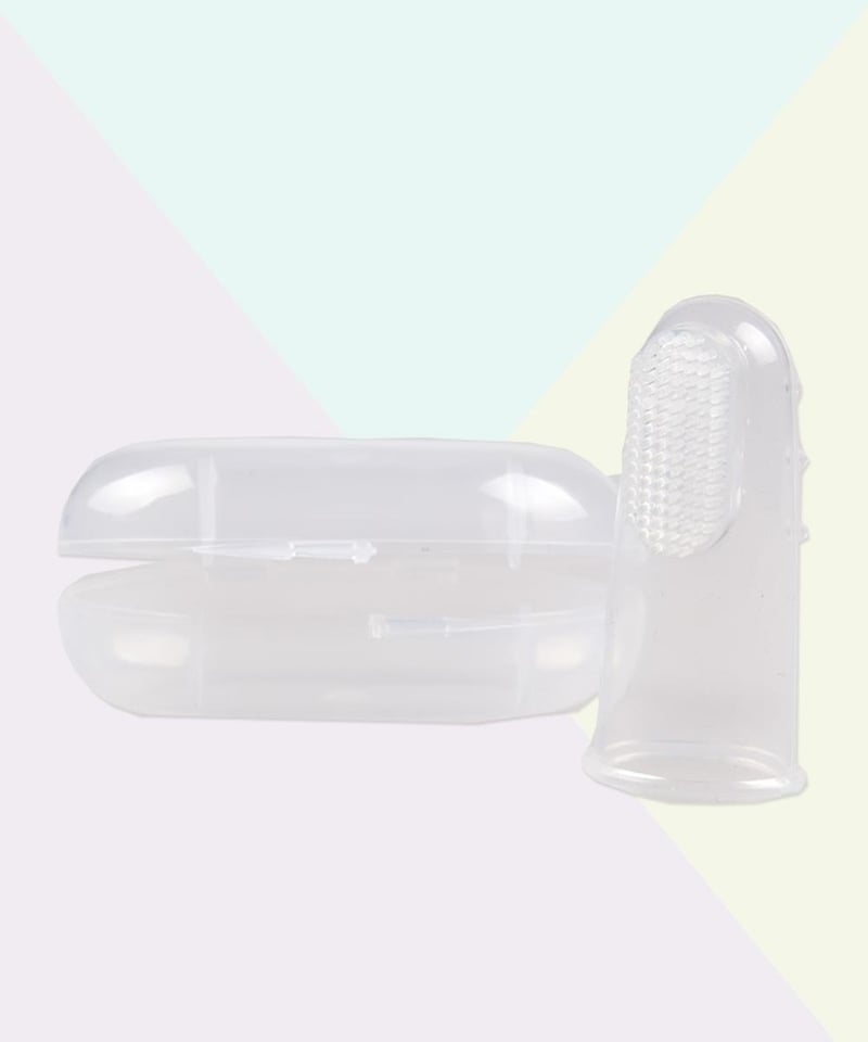 Bio Smile Smiley Baby Şeffaf Silikon Parmak Fırça 