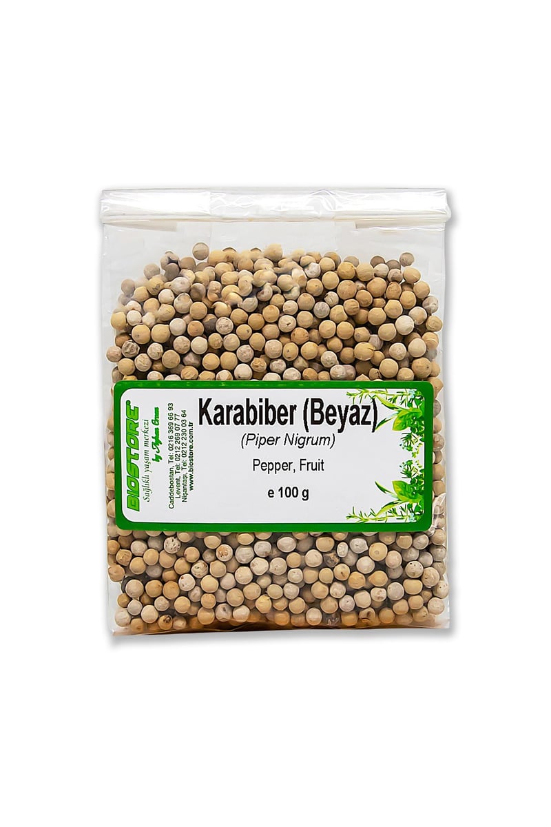 BIO STORE Karabiber - Beyaz Renkli (Akbiber) 100 g