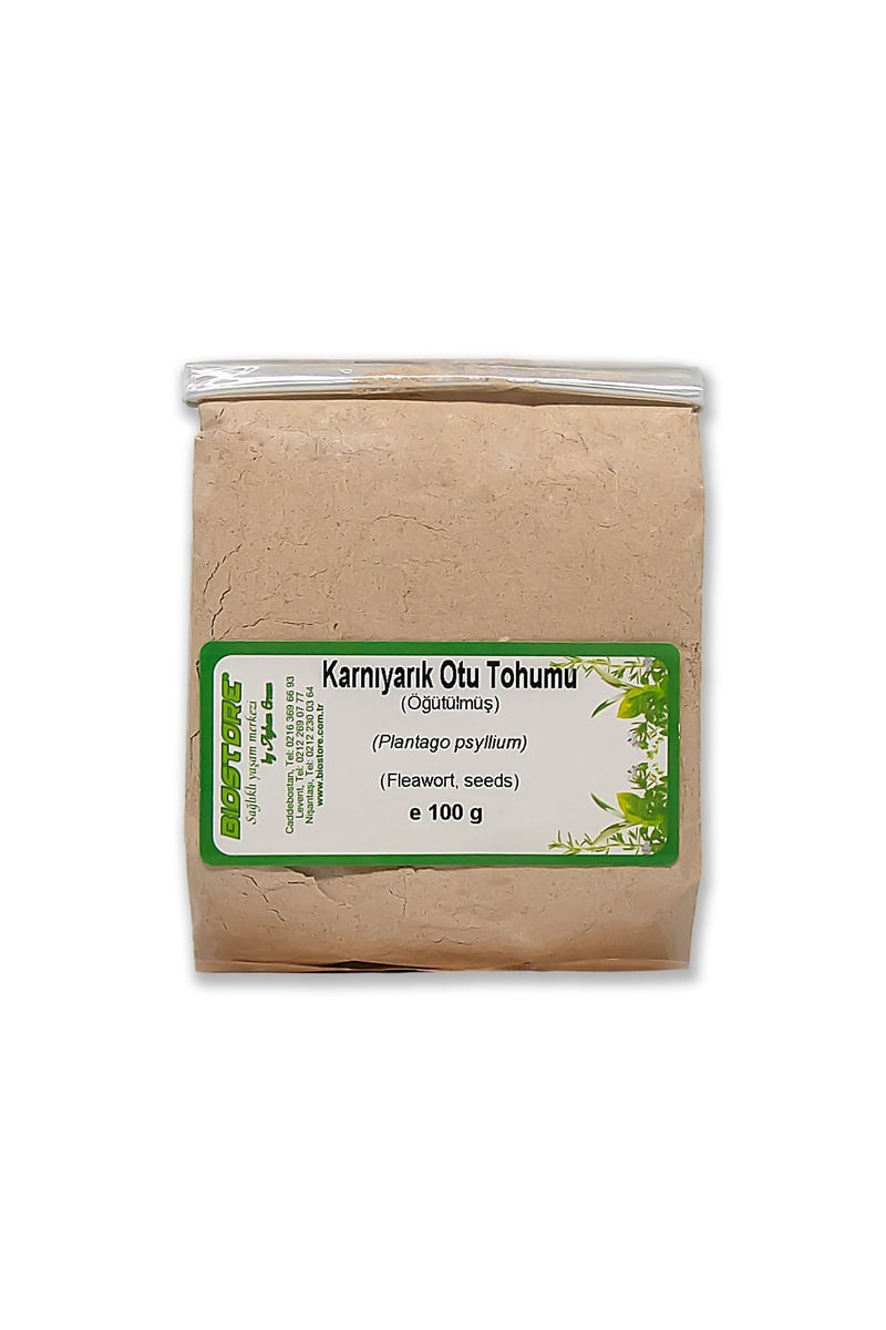BIO STORE Karnıyarık Otu Tohumu (öğütülmüş)-Plantago psyllium 100g