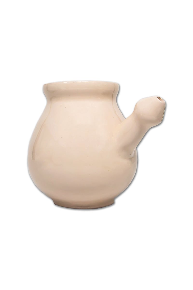 BIO STORE Seramik Nazal Pot Burun Temizleme Aparatı (Beyaz)