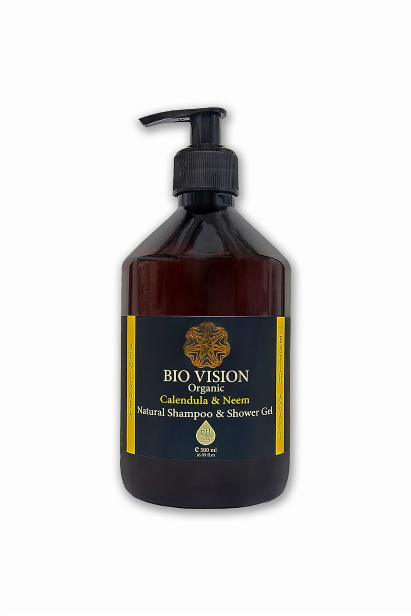 BIO VISION Organik Aynısafa & Tespih Ağacı Şampuan & Duş Jeli 500ml