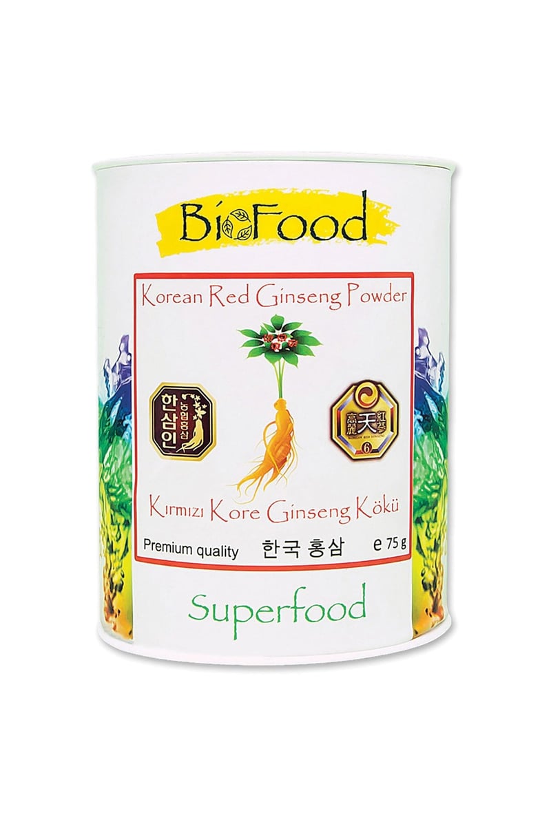 BIOFOOD Kırmızı Kore Ginseng Kökü