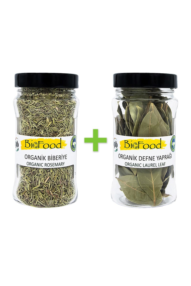Biofood Organik Biberiye 70g + Biofood Organik Defne Yaprağı 10g
