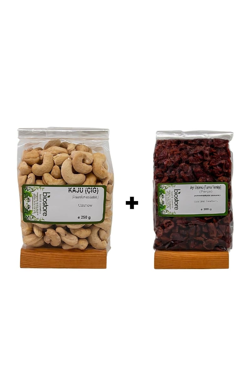 BioStore Enerji Paketi  (Bütün Turna Yemişi 300g - Çiğ Kaju 250g)