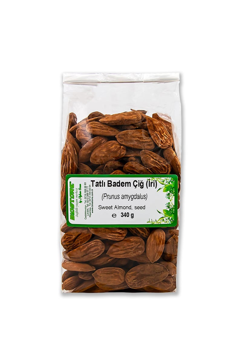 BIOSTORE Tatlı Badem Çiğ İri 340g