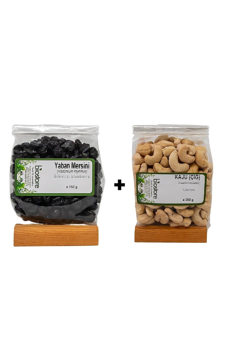 BioStore Tropikal Dokunuş (Çiğ Kaju 250g - Yaban Mersini 150g)