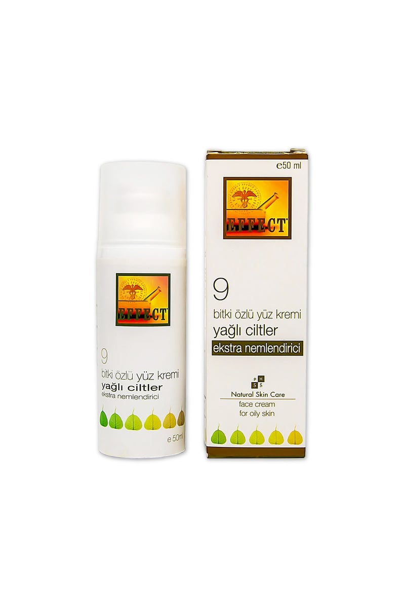 EFFECT Yağlı Ciltler İçin Ekstra Nemlendirici Yüz Kremi ( 9 Bitki Özlü) 50 ml