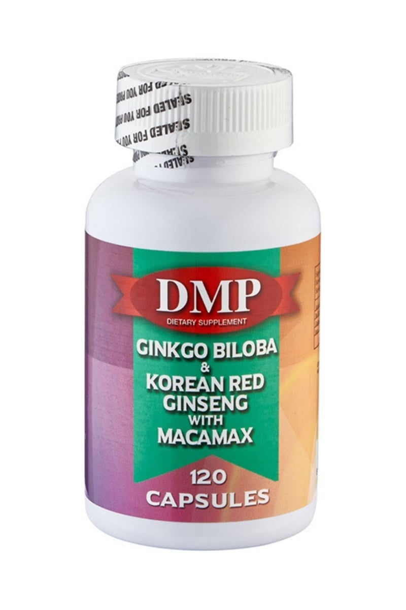 Ginkgo Biloba&Korean Red Ginseng With Macamax 120 Capsules