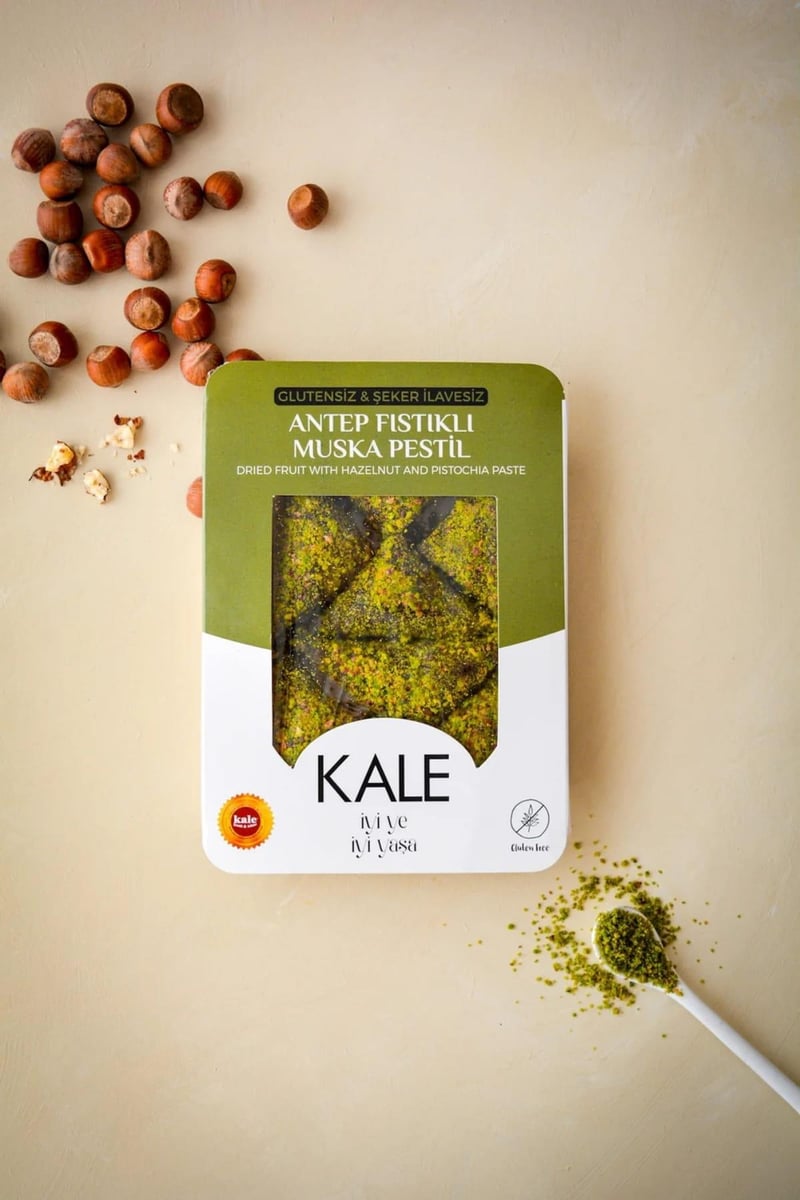 Glutensiz & Rafine Şeker İlavesiz Antep Fıstıklı Muska Pestil 230 G
