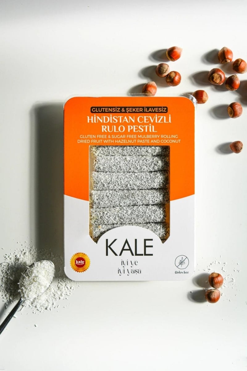 Glutensiz & Rafine Şeker İlavesiz Hindistan Cevizli Rulo Pestil 230 G