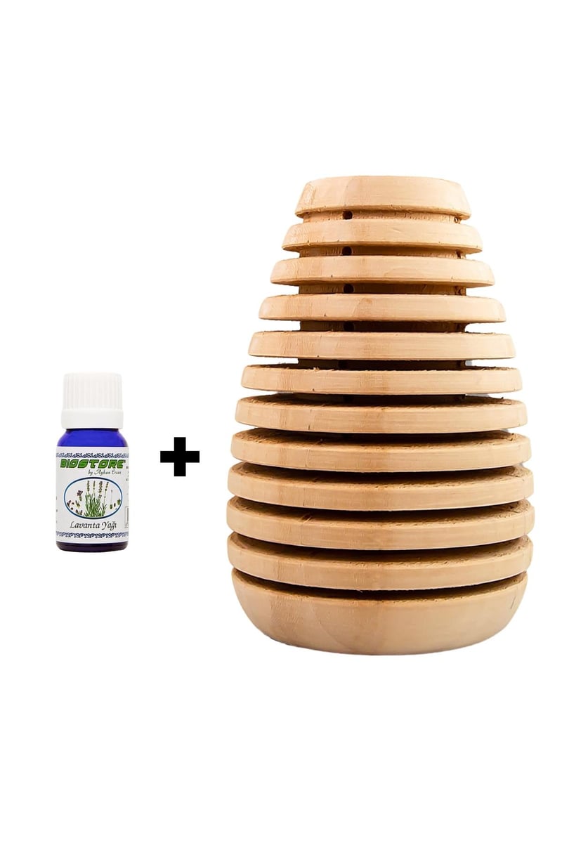 Lavanta Esintisi (Lavanta Yağı 10 Ml & Doğal Buhurdanlık Armut) 