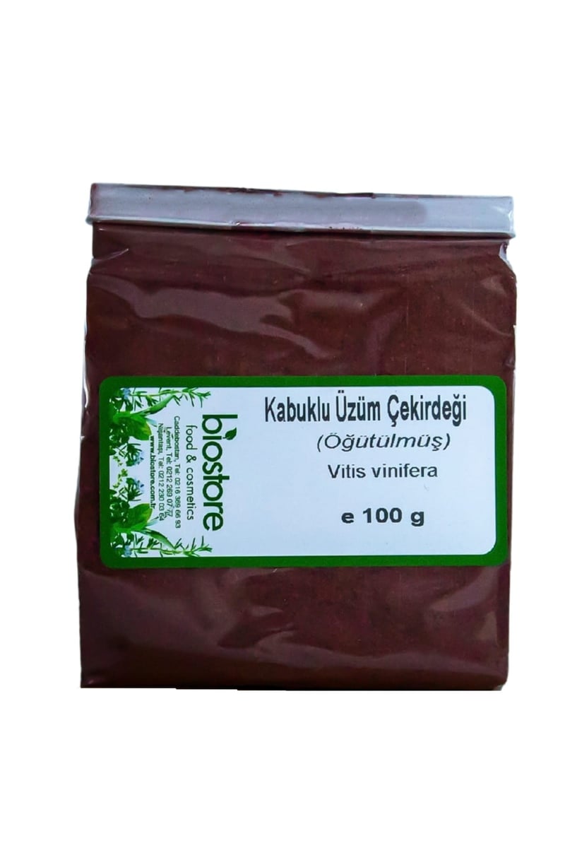 Öğütülmüş Kabuklu Üzüm Çekirdeği 100 G