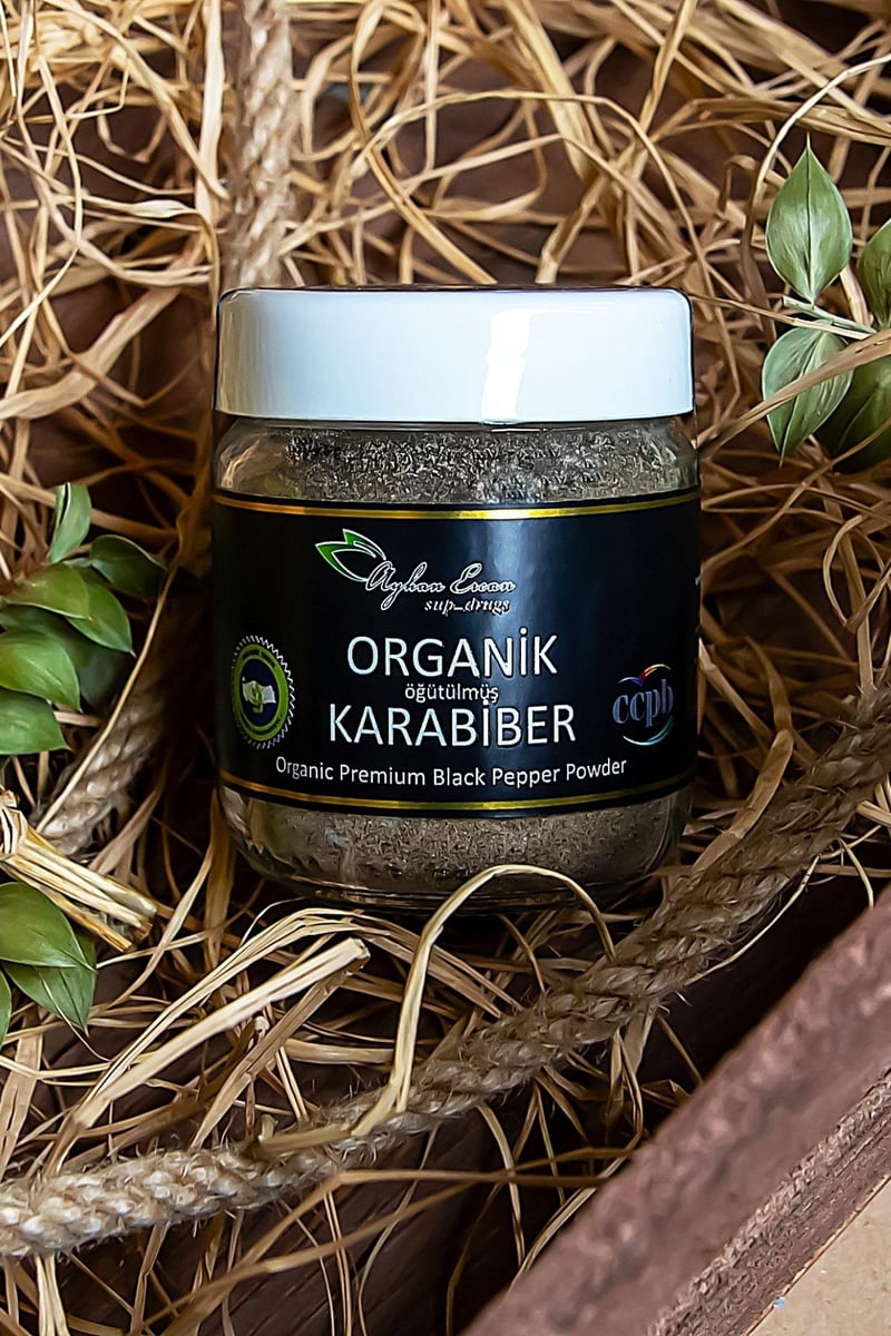 Öğütülmüş Organik Karabiber 80 G