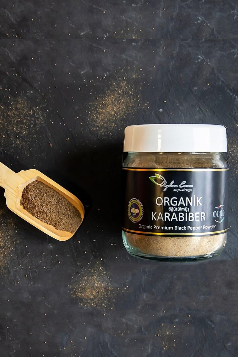 Öğütülmüş Organik Karabiber 80 G
