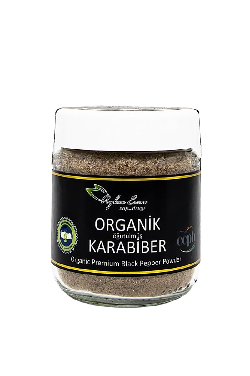 Öğütülmüş Organik Karabiber 80 G