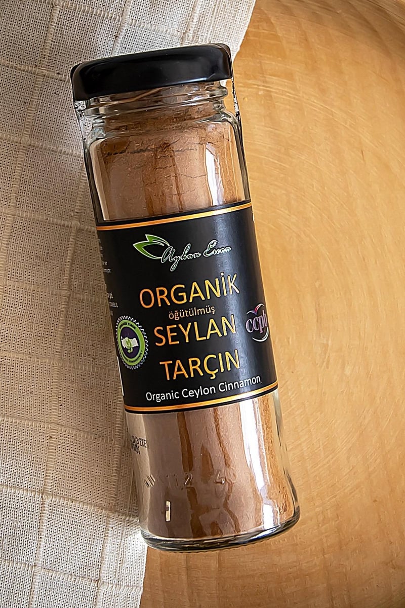 Öğütülmüş Organik Seylan Tarçını 40 G