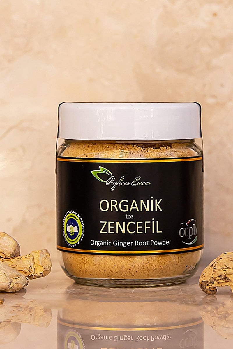 Öğütülmüş Organik Zencefil 65 G