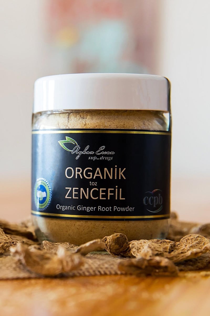 Öğütülmüş Organik Zencefil 65 G