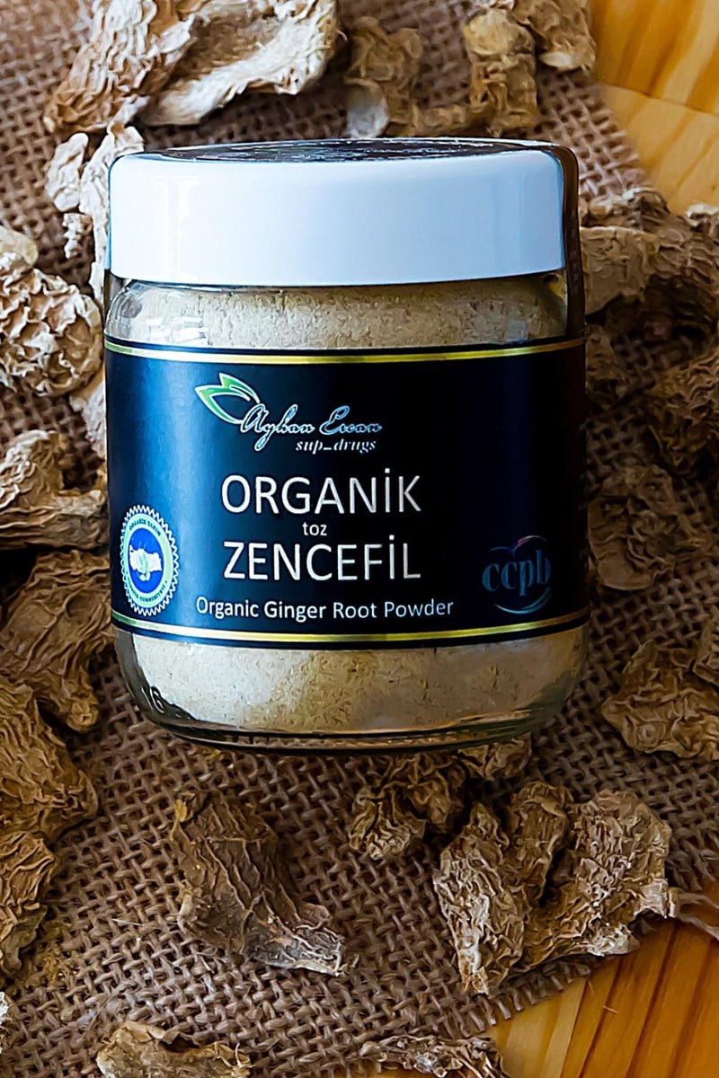 Öğütülmüş Organik Zencefil 65 G