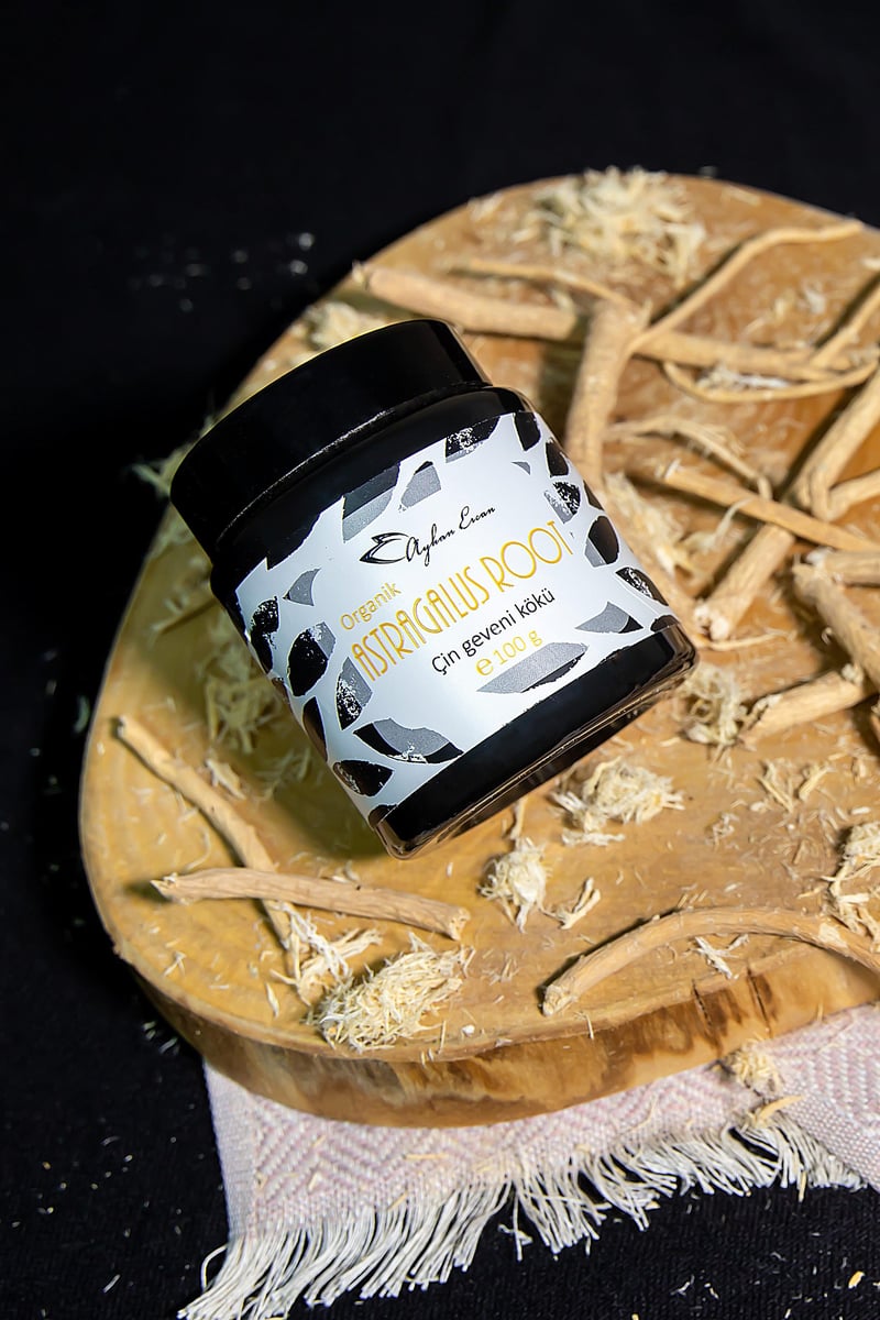 Organik Astragalus Root Çin Geveni Kökü Tozu 100 G
