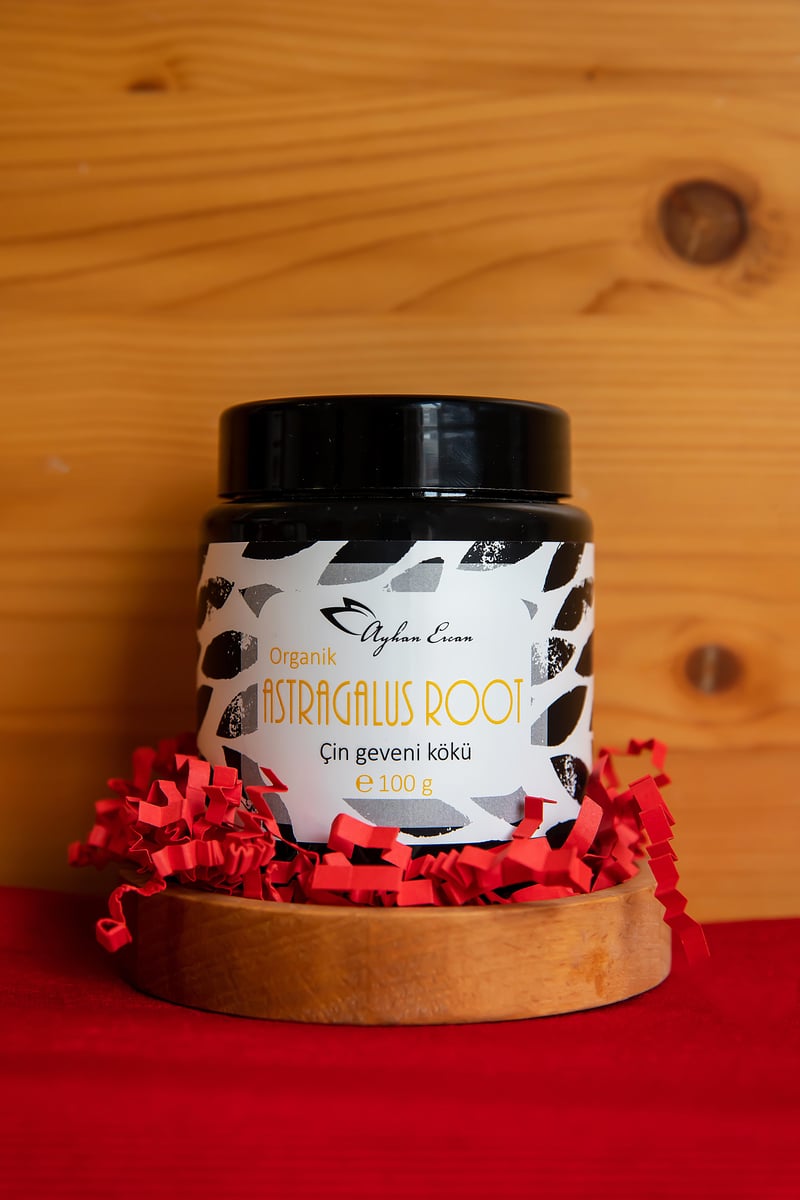 Organik Astragalus Root Çin Geveni Kökü Tozu 100 G