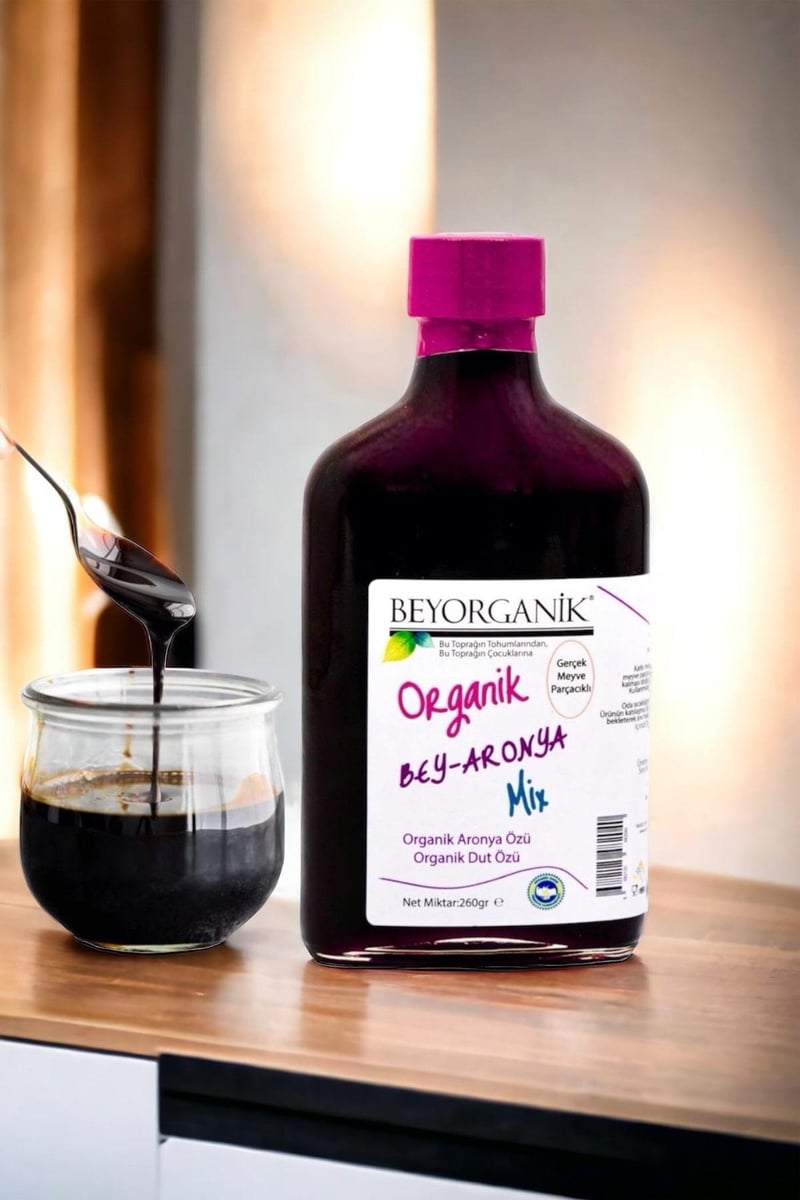 Organik Bey-Aronya Mix Gerçek Meyve Parçacıklı 260 G